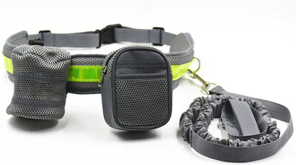 Pet Running Gear Set with Reflective Leash and Cup